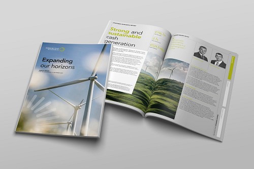 Driven by a passion for green energy: helping Greencoat Renewables' Corporate Reporting with a design refresh