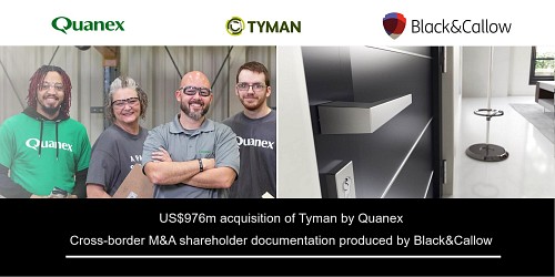 Building across borders: B&C helps Quanex's US$976m acquisition of Tyman