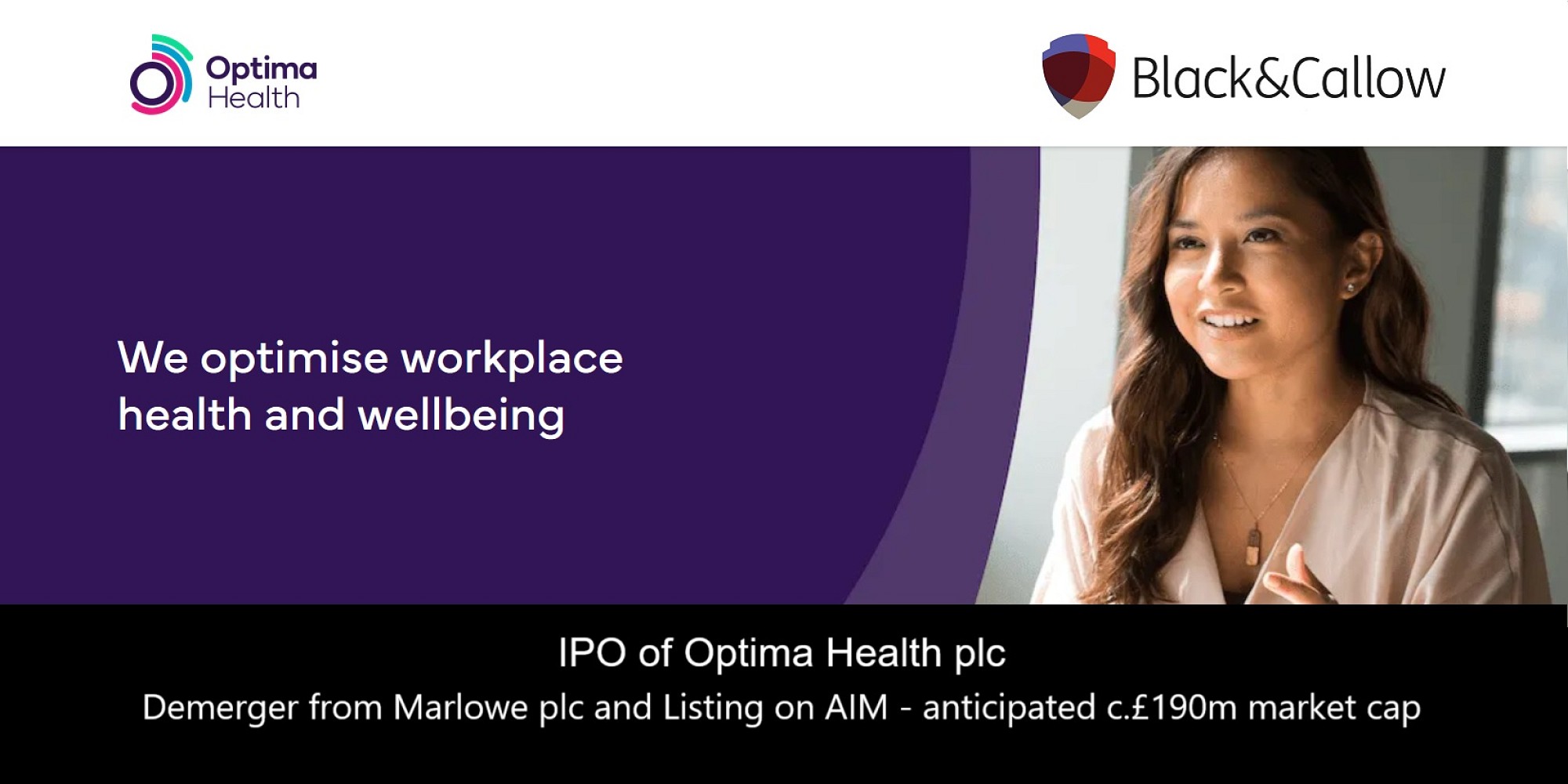 A clean bill of health for Optima's IPO, listing on AIM and demerger from Marlowe plc