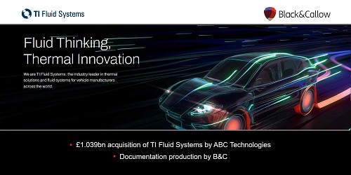 B&C helps accelerate £1.039bn takeover of TI Fluid Systems by ABC Technologies