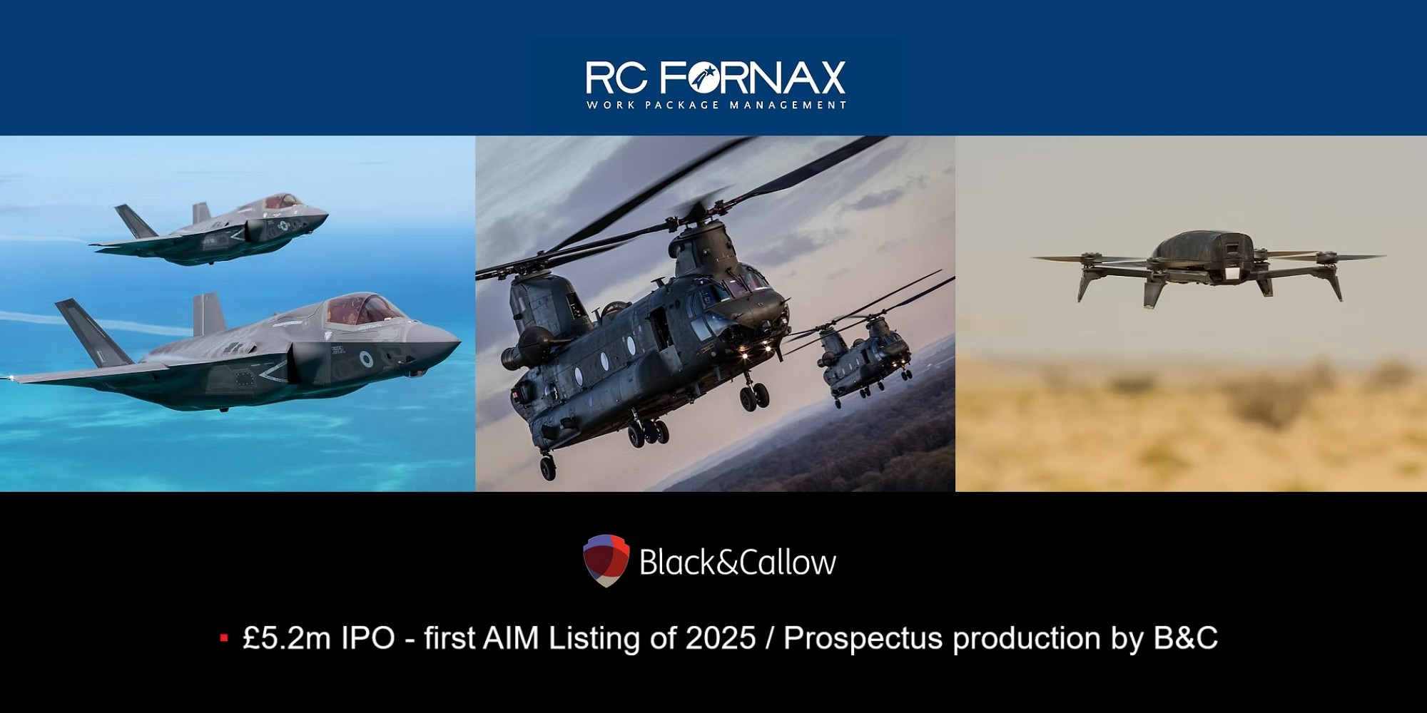 Another first! B&C helps RC Fornax with first AIM IPO of 2025