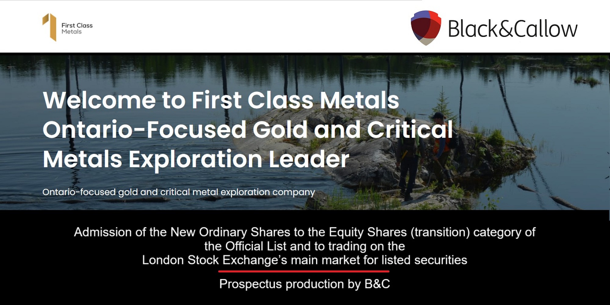 Solid gold: B&C helps First Class Metals with new share admission Prospectus